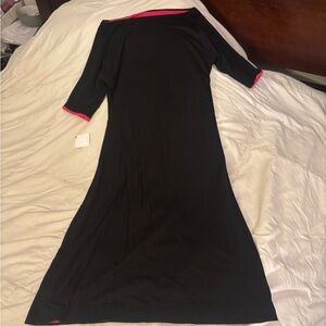 Nally & Millie Reversible Black or Pink Midi Dress, 2 for 1